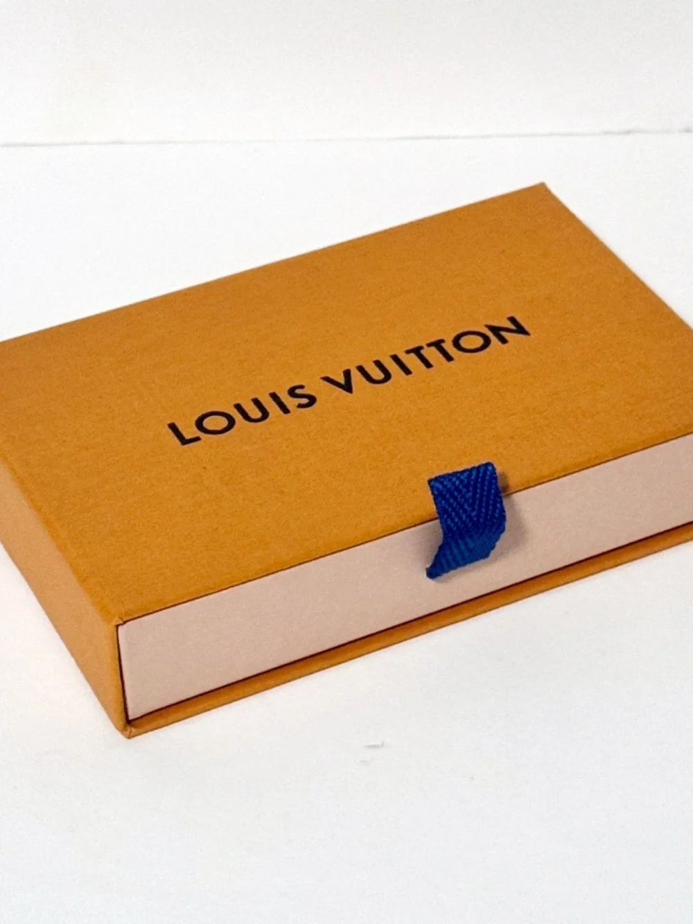 Louis Vuitton Wallet Gift Box + Holiday 2025 Joyeuses Fetes Ribbon 5.5” x 3.5”